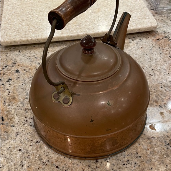 Revere Ware Vintage Copper Teakettle Rome NY USA - 81 Teapot Decorative Patina - Picture 5 of 16